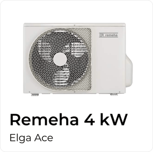 Remeha 4 kW - Elga Ace- Fiche
